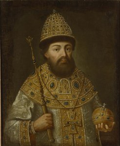 Portrett av tsaren Alexis I Mikhailovich av Russland 1629-1676, ca 1675 av Unbekannt