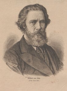 Portrett av kunstneren Mihály Zichy 1827-1906, 1877. av Unbekannt