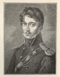 Portrett av forfatteren Theodor Körner 1791-1813. av Unbekannt