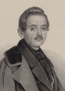Portrett av komponisten Alexei Fyodorovich Lvov 1798-1870. av Unbekannt