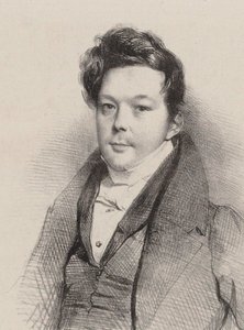Portrett av komponisten Auguste-Mathieu Panseron 1796-1859, 1820. av Unbekannt