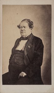 Portrett av komponisten Auguste-Mathieu Panseron 1796-1859, ca 1855. av Unbekannt