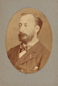 Portrett av komponisten Camille Saint-Saëns 1835-1921, ca. 1880. av Unbekannt