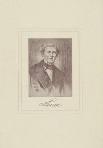 Portrett av komponisten Carl Loewe 1796-1869. av Unbekannt