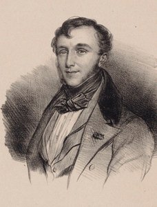 Portrett av komponisten Friedrich Kalkbrenner 1785-1849. av Unbekannt
