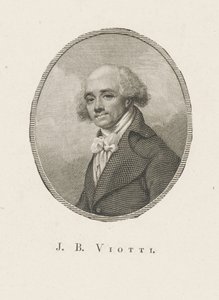 Portrett av komponisten Giovanni Battista Viotti 1755-1824, ca. 1800. av Unbekannt