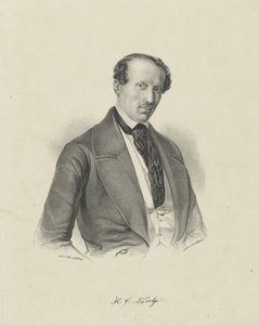Portrett av komponisten Hans Christian Lumbye 1810-1874, ca. 1850. av Unbekannt