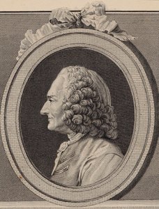 Portrett av komponisten Jean-Philippe Rameau 1683-1764. av Unbekannt