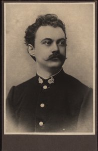 Portrett av komponisten Karel Sebor Schebor 1843-1903, ca. 1870. av Unbekannt