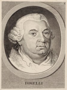 Portrett av komponisten Niccolò Jommelli 1714-1774. av Unbekannt