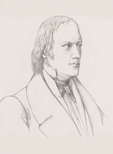 Portrett av dirigenten og komponisten Johann Nepomuk Schelble 1789-1837, ca. 1830-1840. av Unbekannt