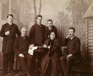 Portrett av familien til Sophia Perovskaya, 1860-tallet av Unbekannt