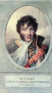 Portrett av kongen av Napoli Joachim Murat, fransk militær og politisk mann (1767-1815). av Unbekannt