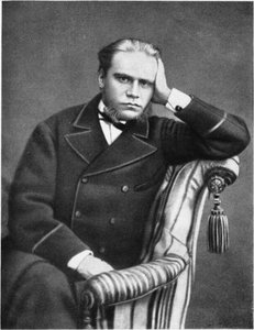 Portrett av advokaten og forfatteren Anatoli Fyodorovich Koni 1844-1927, 1870-tallet av Unbekannt