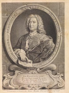 Portrett av matematikeren Johann Bernoulli 1667-1748, 1742. av Unbekannt