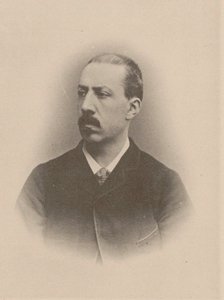 Portrett av organisten og komponisten Charles-Marie Widor 1844-1937, 1870-1875. av Unbekannt