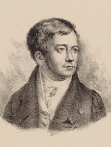 Portrett av organisten og komponisten Friedrich Schneider 1786-1853. av Unbekannt