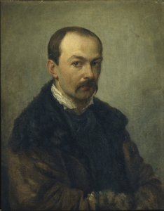 Portrett av maleren Pavel Andreyevich Fedotov 1815-1852, før 1852 av Unbekannt