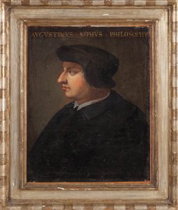 Portrett av filosofen Agostino Nifo, 1700-tallet. av Unbekannt