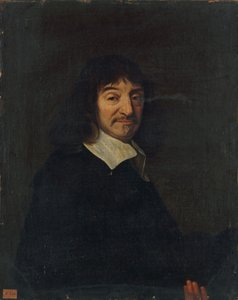Portrett av filosofen René Descartes 1596-1650. av Unbekannt