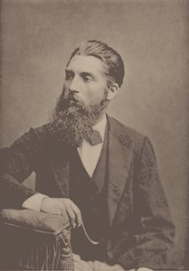 Portrett av pianisten og komponisten Adolf Jensen 1837-1879. av Unbekannt