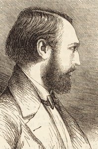 Portrett av pianisten og komponisten Louis Lacombe 1818-1884. av Unbekannt