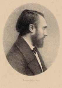 Portrett av pianisten og komponisten Louis Lacombe 1818-1884. av Unbekannt