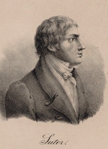 Portrett av sangeren og komponisten Wilhelm Sutor 1774-1828, ca 1825. av Unbekannt