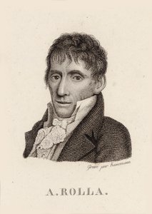 Portrett av fiolinisten og komponisten Alessandro Rolla 1757-1841, 1790. av Unbekannt