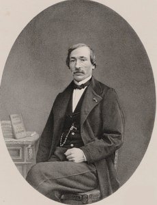 Portrett av fiolinisten og komponisten Delphin Alard 1815-1888, 1870. av Unbekannt