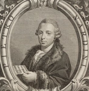 Portrett av fiolinisten og komponisten Pietro Nardini 1722-1793, 1782. av Unbekannt