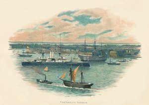 Portsmouth havn, c1890 av Unbekannt