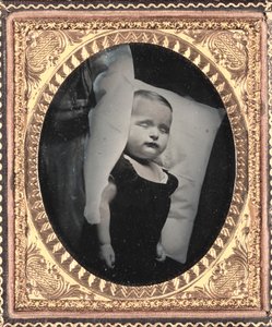 Post-mortem på pute, vertikal, ca. 1850. av Unbekannt