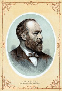 Posthumes Porträt von James Abram Garfield, ca. 1885