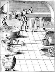 Forberedelse av kobber og sølv som skal legeres for produksjon av mynter, 1683 av Unbekannt