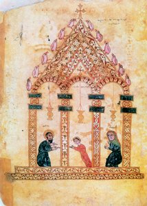 Presentasjon av Jesus ved tempelet, 1200-tallet av Unbekannt