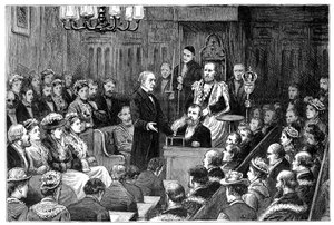 Presentasjon av byens frihet til Mr Gladstone, 1877 av Unbekannt