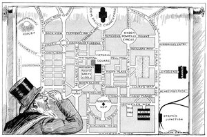 President Kruger ser på en plan for New Pretoria, 1900 av Unbekannt