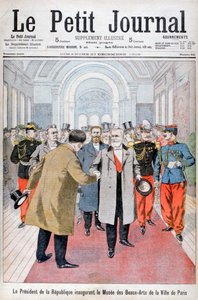 Republikkens president åpner Museum of Fine Arts of the City of Paris, 1902 av Unbekannt