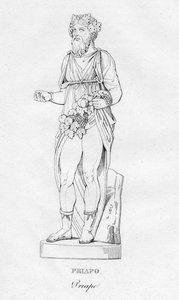 Priapo Priape, c1850 av Unbekannt