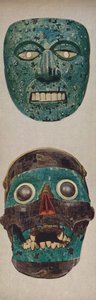 Primitive Cultures in Ritual and Festival Masks - Quetzalcoatl og Tezcatlipocaa, c1935 av Unbekannt