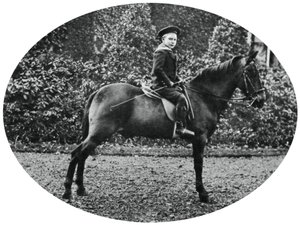 Prins Albert Windsor i en alder av seks, sittende på en hest, 1902 av Unbekannt