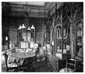 Prince Alberts Music Room, Buckingham Palace, 1900 av Unbekannt