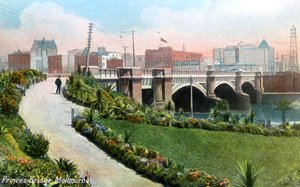 Princes Bridge, Melbourne, Australia, 1912 av Unbekannt