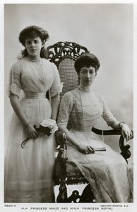 Prinsesse Maud og Princess Royal, c1907-c1910 av Unbekannt