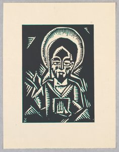 Print, Christos Zehajici, Christ, Plate III, Etiopia, eller Christos, Madonna og Saints, slik jeg så i belysningen av den gamle etiopiske Codex -porteføljen av Unbekannt