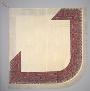 Trykt silkeomsetningssjal, 1835-1840. av Unbekannt
