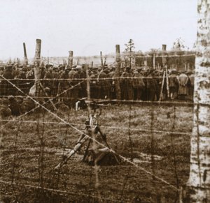 Fanger ved Le Mort Homme, Dead Mans Hill, Nord-Frankrike, c1914-c1918 av Unbekannt