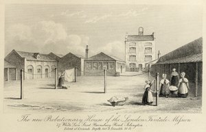Probationary House of the London Female Mission, 57 White Lion Street, Islington, London, c1836. av Unbekannt