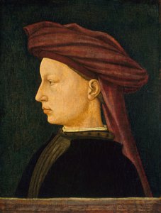 Profilportrett av en ung mann, 14301450. av Unbekannt